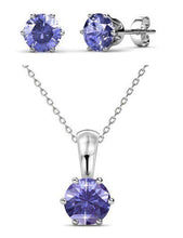Load image into Gallery viewer, Crystalize Amethyst/February Birth Set with Swarovski® Crystals