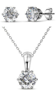 Crystalize Diamond/April Birth Set with Swarovski® Crystals
