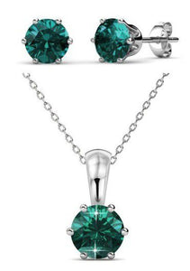 Crystalize Emerald/May Birth Set with Swarovski® Crystals