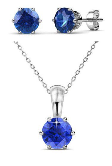 Crystalize Sapphire/September Birth Set with Swarovski® Crystals
