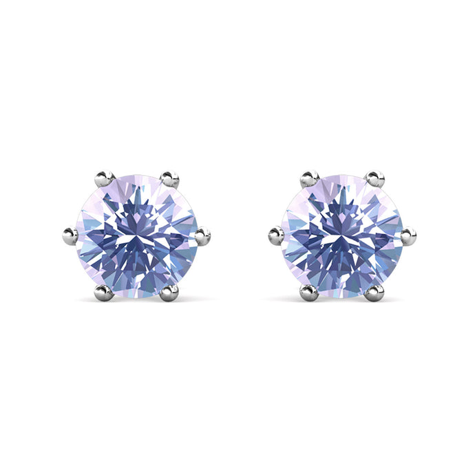 Crystalize Provence Lavender Earrings With Crystals From Swarovski®