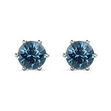 Load image into Gallery viewer, Crystalize Denim Blue Earrings With Crystals From Swarovski®