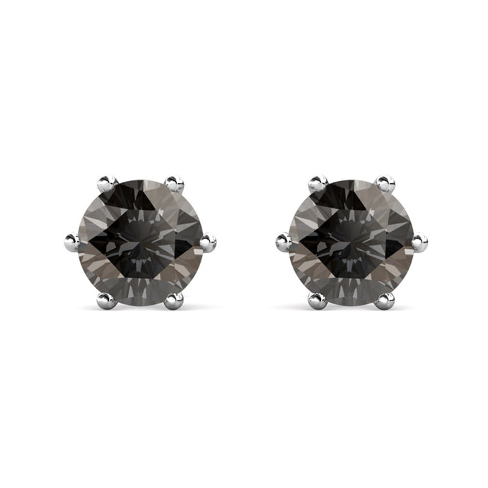 Crystalize Silver Night Earring With Crystals From Swarovski®