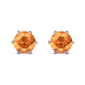 Crystalize Tangerine Earrings With Crystals From Swarovski®