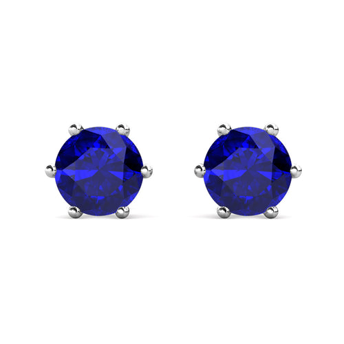 Crystalize Majestic Blue Earrings With Crystals From Swarovski®