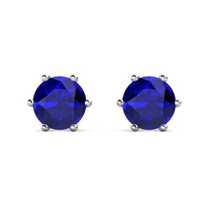 Crystalize Majestic Blue Earrings With Crystals From Swarovski®