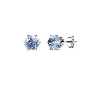 Crystalize Provence Lavender Earrings With Crystals From Swarovski®