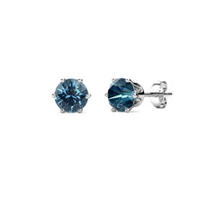 Load image into Gallery viewer, Crystalize Denim Blue Earrings With Crystals From Swarovski®