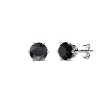 Load image into Gallery viewer, Crystalize Jet Black Earrings With Crystals From Swarovski®