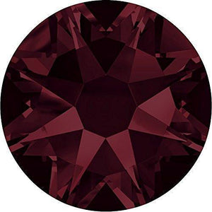 2000, 2058 & 2088 Swarovski® Flatback Crystals Non Hotfix Burgundy