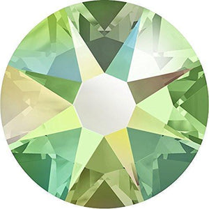 2000, 2058 & 2088 Swarovski® Flatback Crystals Non Hotfix Peridot AB