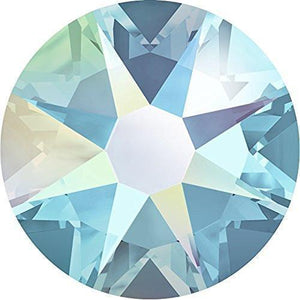 2000, 2058 & 2088 Swarovski® Flatback Crystals Non Hotfix Aquamarine AB