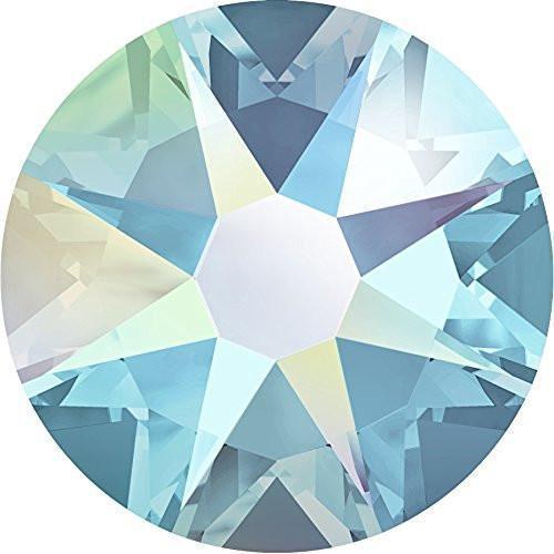 2000, 2058 & 2088 Swarovski® Flatback Crystals Non Hotfix Aquamarine AB