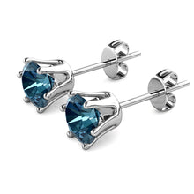 Load image into Gallery viewer, Crystalize Denim Blue Earrings With Crystals From Swarovski®