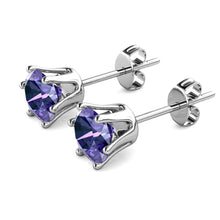 Load image into Gallery viewer, Crystalize Tanzanite Earrings With Crystals From Swarovski®