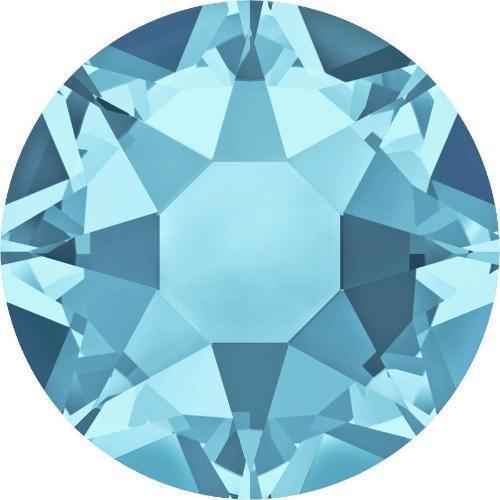 2000, 2038 & 2078 Swarovski® Hotfix Crystals Flatback Aquamarine