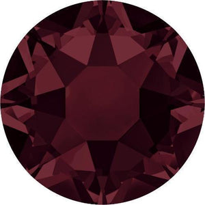 2000, 2038 & 2078 Swarovski® Hotfix Crystals Flatback Burgundy