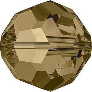 5000 Swarovski® Crystal Beads Round Crystal Bronze Shade