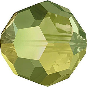 5000 Swarovski® Crystal Beads Round Crystal Iridescent Green - Fully Coated