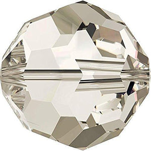 5000 Swarovski® Crystal Beads Round Crystal Silver Shade