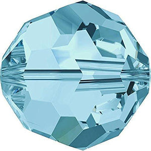 5000 Swarovski® Crystal Beads Round Aquamarine