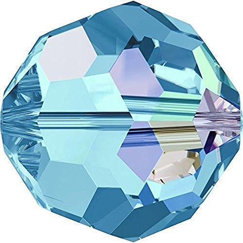 5000 Swarovski® Crystal Beads Round Aquamarine AB