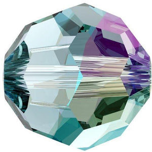 5000 Swarovski® Crystal Beads Round Aquamarine Shimmer