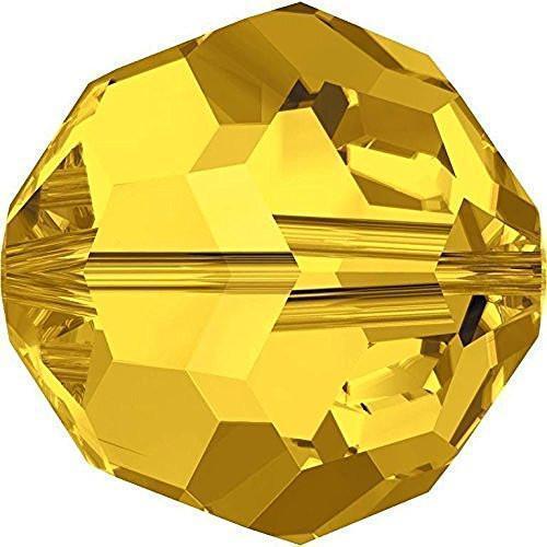 5000 Swarovski® Crystal Beads Round Light Topaz