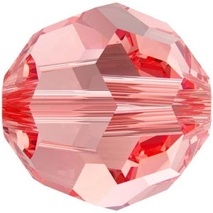 5000 Swarovski® Crystal Beads Round Rose Peach