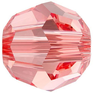 5000 Swarovski® Crystal Beads Round Rose Peach Shimmer