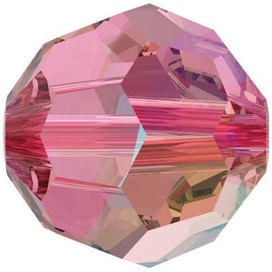 5000 Swarovski® Crystal Beads Round Rose Shimmer