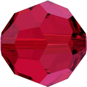 5000 Swarovski® Crystal Beads Round Scarlet