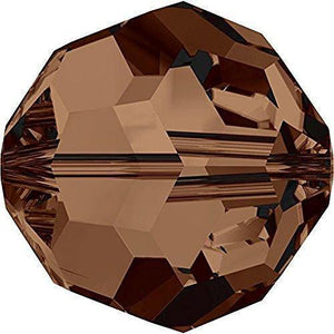 5000 Swarovski® Crystal Beads Round Smoked Topaz