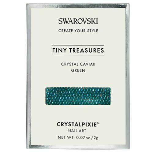 Swarovski® Tiny Treasures Crystal Caviar Beads for Nail Art Green