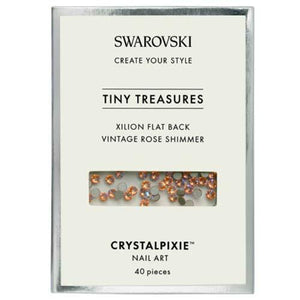 Swarovski® Tiny Treasures Flatback Crystals for Nail Art Vintage Rose Shimmer