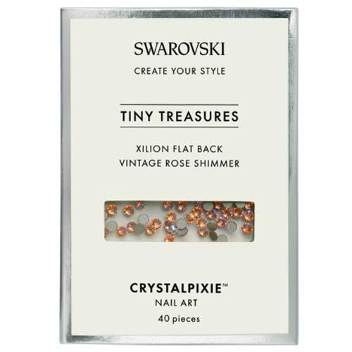 Swarovski® Tiny Treasures Flatback Crystals for Nail Art Vintage Rose Shimmer