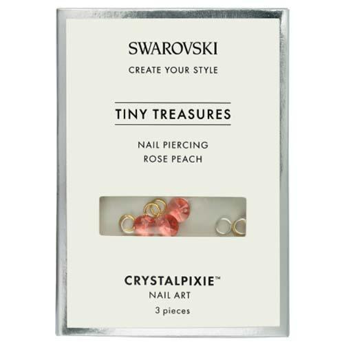 Swarovski® Tiny Treasures Nail Piercing Pendant for Nail Art Rose Peach