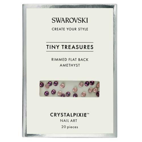 Swarovski® Tiny Treasures Rimmed Flatback Crystals for Nail Art Amethyst