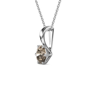 Crystalize Greige Necklace With Crystals From Swarovski®