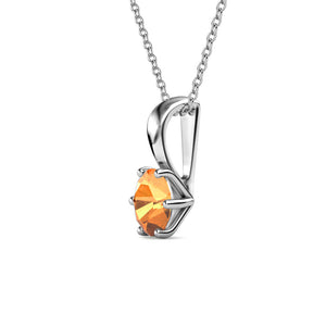 Crystalize Tangerine Necklace With Crystals From Swarovski®