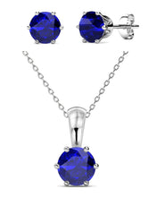 Load image into Gallery viewer, Crystalize Majestic Blue Set With Crystals From Swarovski®