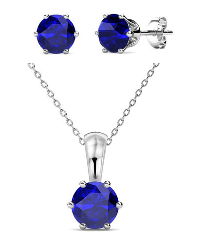 Crystalize Majestic Blue Set With Crystals From Swarovski®